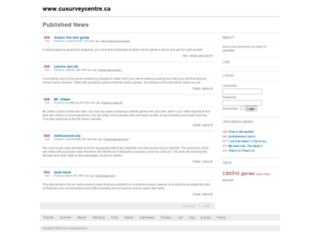 cusurveycentre.ca screenshot