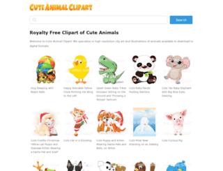 cuteanimalclipart.com screenshot