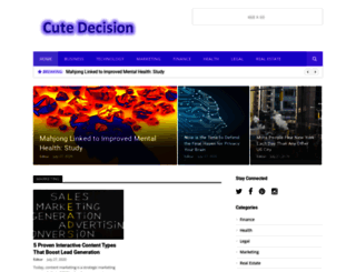 cutedecision.com screenshot