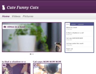 cutefunnycats.com screenshot