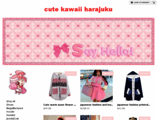 cutekawaiiharajuku.storenvy.com screenshot