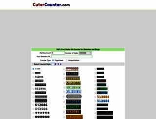cutercounter.com screenshot