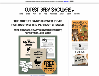 cutest-baby-shower-ideas.com screenshot