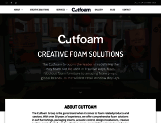 cutfoam.co.uk screenshot