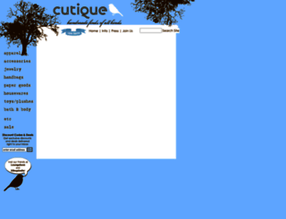 cutique.com screenshot
