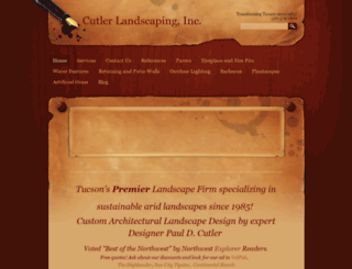cutlerlandscaping.com screenshot