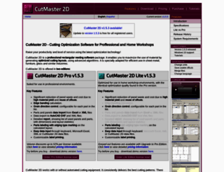 cutmaster2d.com screenshot