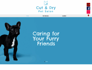 cutndrypetsalon.com screenshot