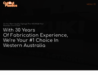 cutoutplastics.com.au screenshot