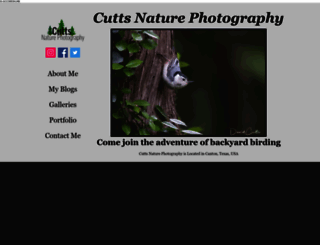 cuttsnaturephotography.com screenshot