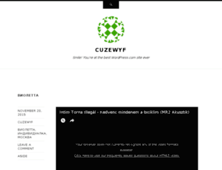 cuzewyf.wordpress.com screenshot