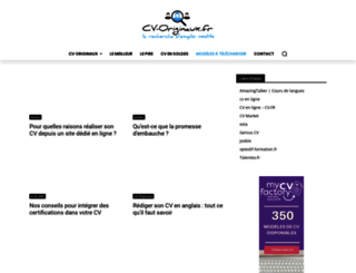 cv-originaux.fr screenshot