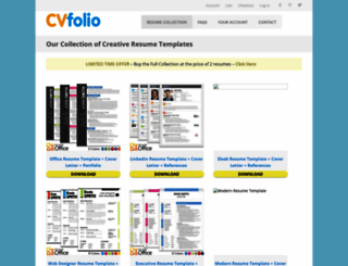 cvfolio.com screenshot