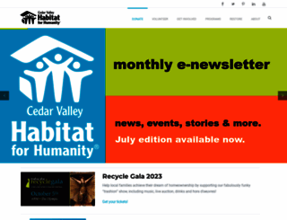 cvhabitat.org screenshot
