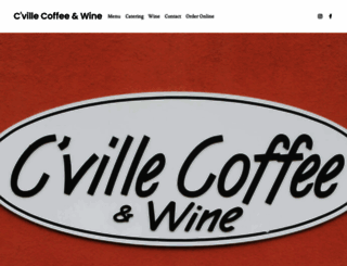 cvillecoffee.com screenshot