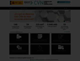 cvn.fecyt.es screenshot