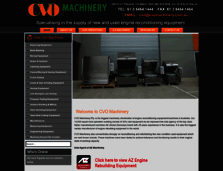 cvomachinery.com.au screenshot