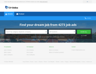 cvonline.com screenshot