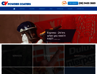 cvpowdercoaters.net.au screenshot