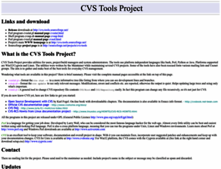 cvs-tools.sourceforge.net screenshot