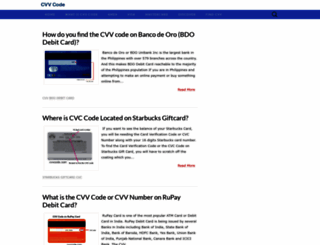 cvvcode.com screenshot