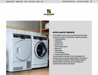 cw-appliance-repair.co.uk screenshot