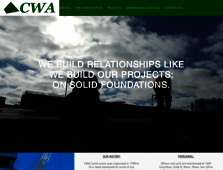 cwaconstruction.com screenshot