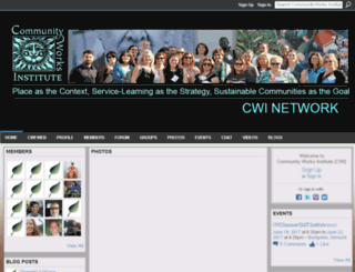 cwinstitute.ning.com screenshot