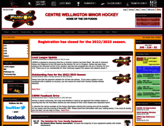 cwminorhockey.ca screenshot