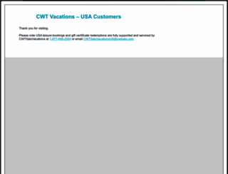 cwtvacations.com screenshot