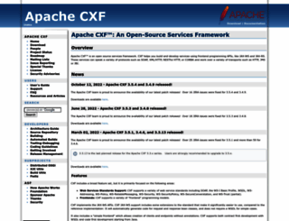 cxf.apache.org screenshot