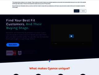 cyance.com screenshot