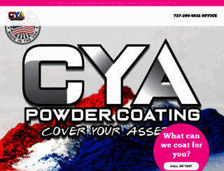 cyapowdercoat.com screenshot