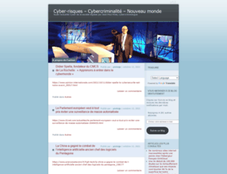 cybercriminalite.wordpress.com screenshot