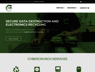 cybercrunchrecycling.com screenshot