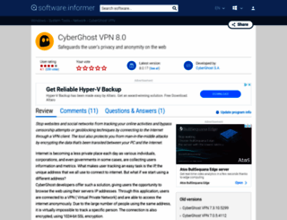 cyberghost-vpn.informer.com screenshot
