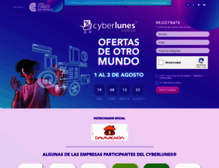 cyberlunes.com.co screenshot