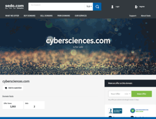 cybersciences.com screenshot