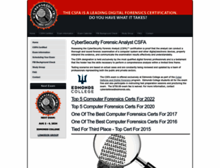 cybersecurityforensicanalyst.com screenshot
