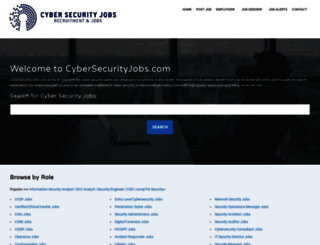 cybersecurityjobs.com screenshot