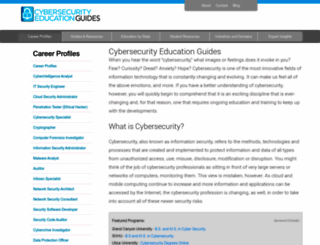 cybersecuritymastersdegree.org screenshot