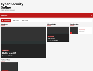 cybersecurityonline.com screenshot