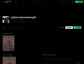 cyberxenomorph.deviantart.com screenshot