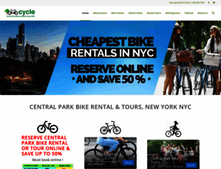 cyclecentralpark.com screenshot