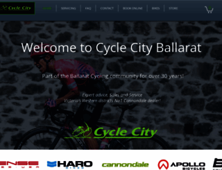cyclecity.com.au screenshot