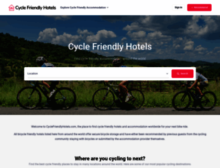 cyclefriendlyhotels.com screenshot