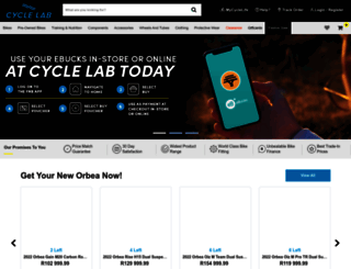 cyclelab.co.za screenshot