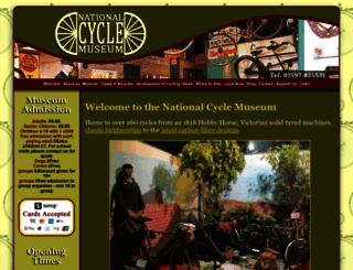 cyclemuseum.org.uk screenshot