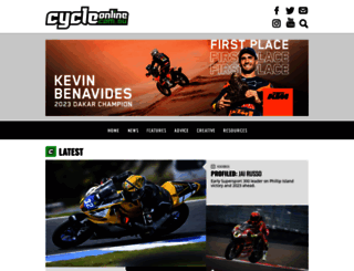 cycleonline.com.au screenshot