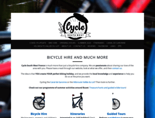 cyclesouthwestfrance.com screenshot